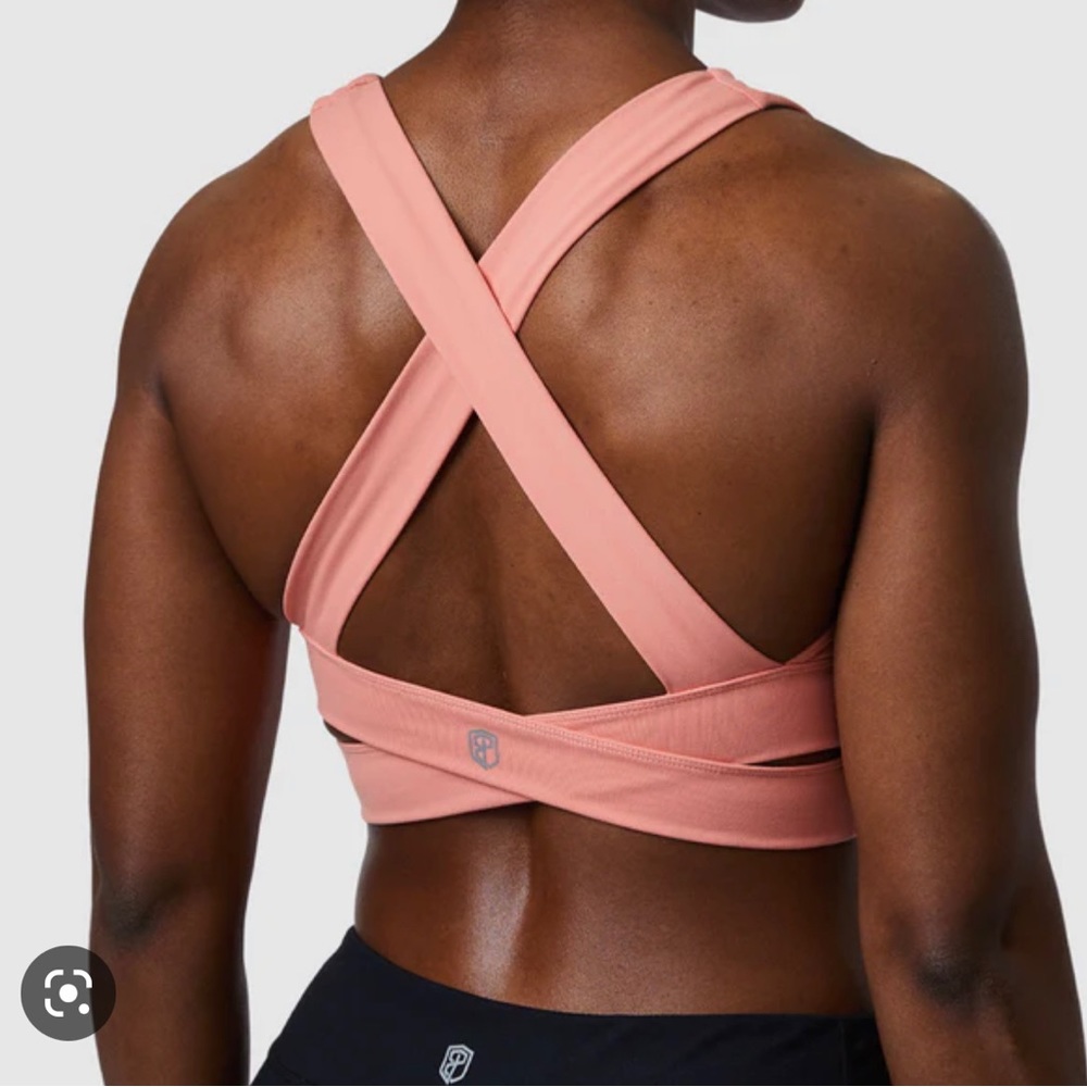 Born primitive double cross sports bra - flame - small -